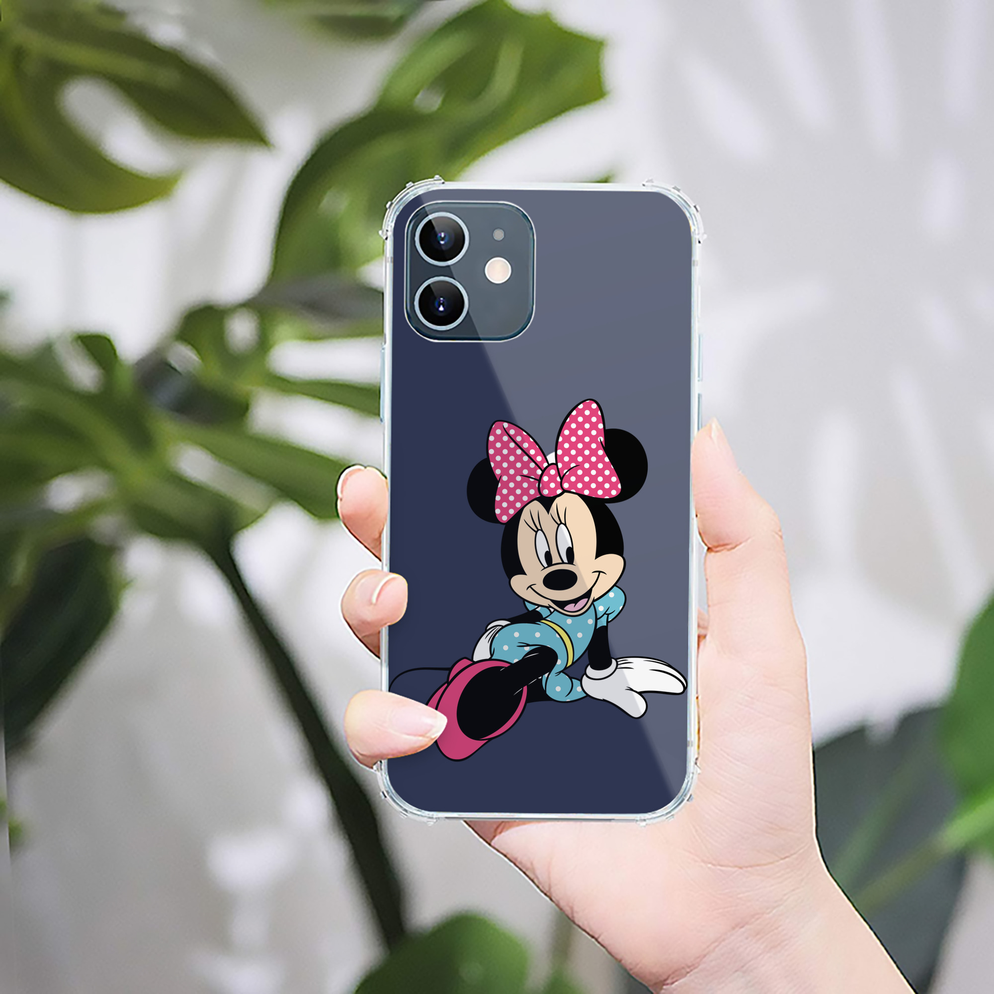 （画像用） ミッキーマウス Mickey Mouse 【iPhone 12シリーズ対応】透明スマホケース（クリアソフトケース）